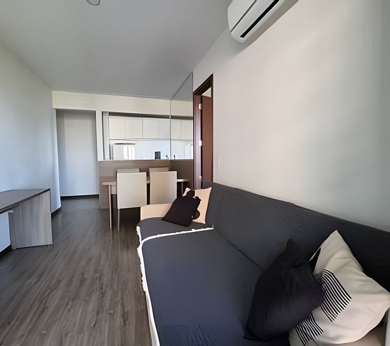 Apto na Barra com Cozinha e Garagem 132BL1